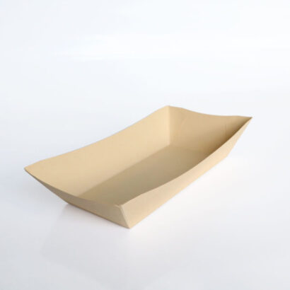 plain kraft paper food tray