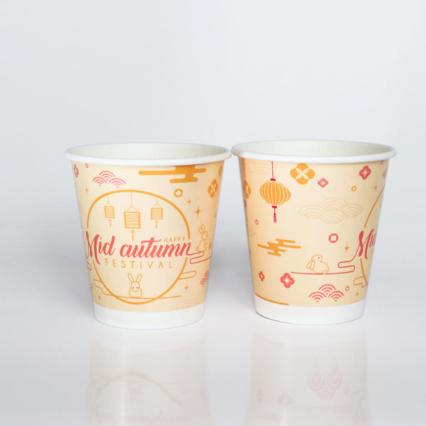 Mid-autumn themed paper cups