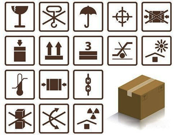 Các ký hiệu, biểu tượng thường thấy trên thùng carton