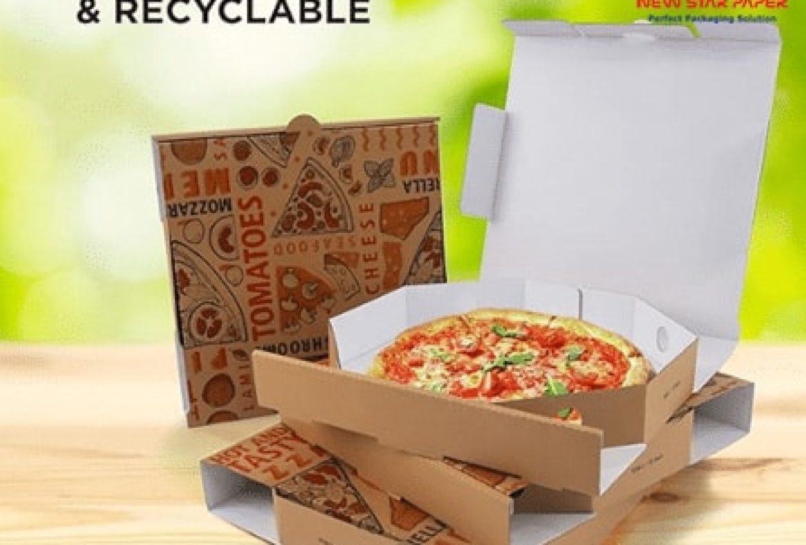 Hộp pizza nắp gài