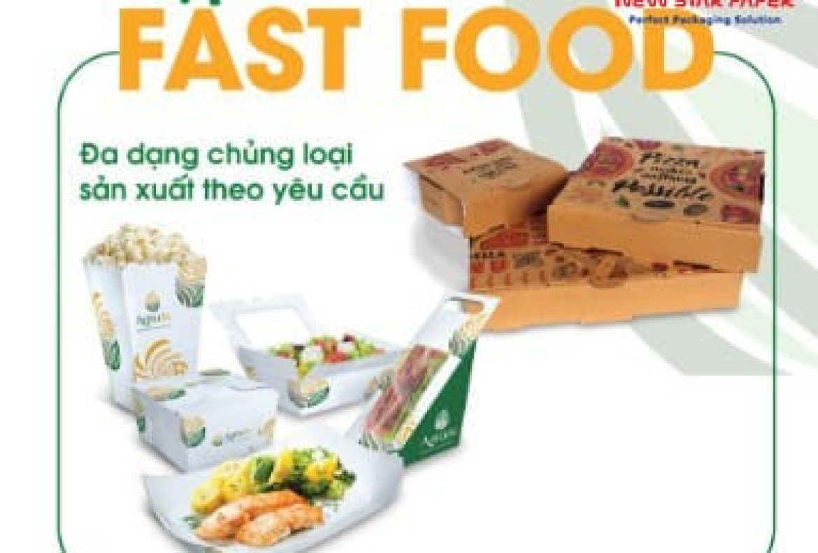 Mẫu hộp giấy đựng thức ăn nhanh