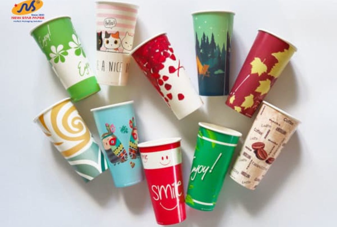 sản xuất ly giấy cốc giấy theo yêu cầu